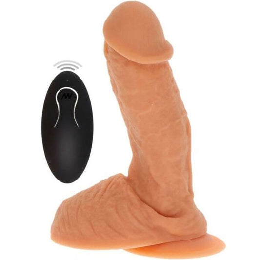 GET REAL - NATURAL SILICONE VIBRATING DILDO