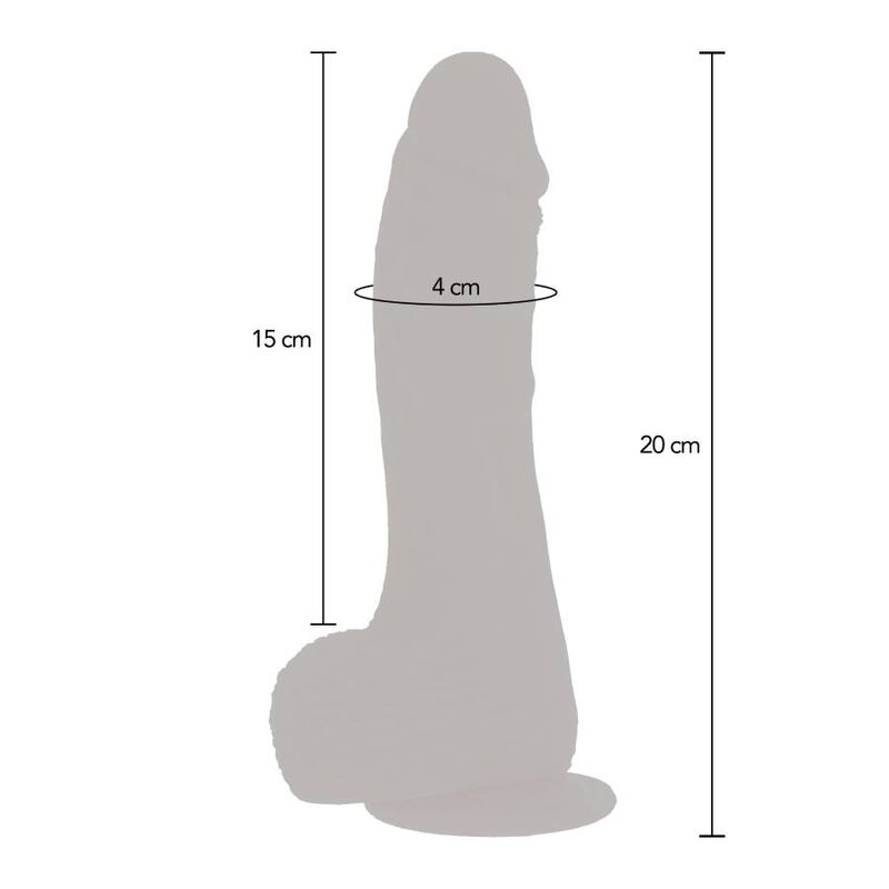 GET REAL - NATURAL UP&amp;DOWN ROTATING VIBRATOR DILDO