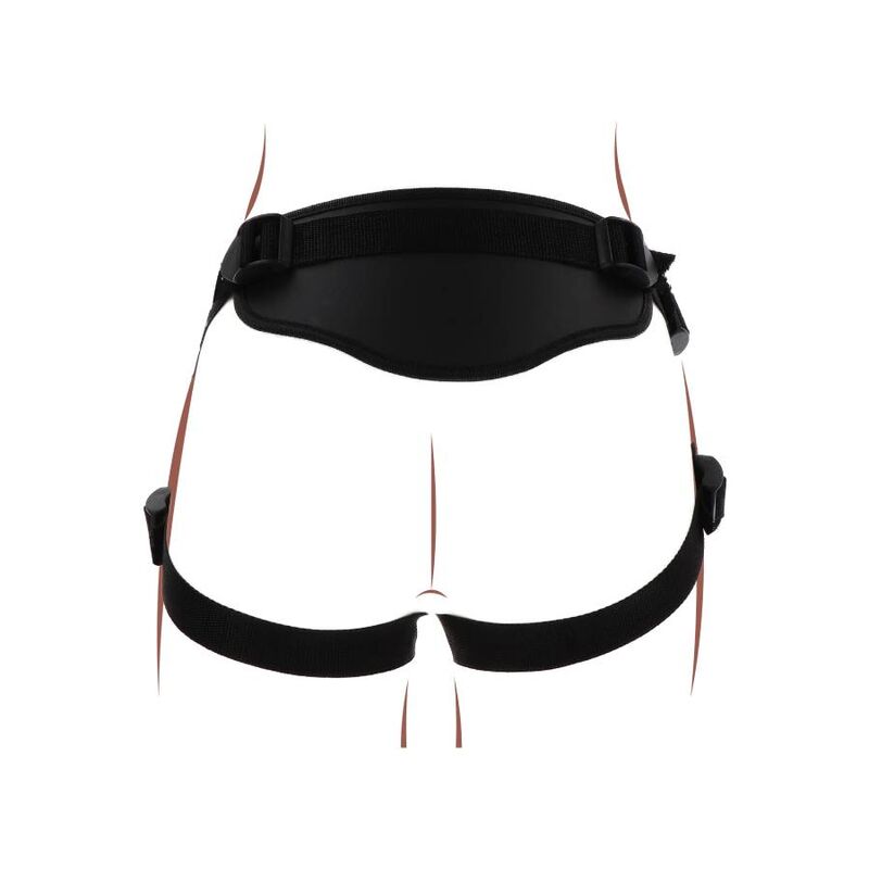 SEJA REAL - ARNÊS DELUXE COM STRAP-ON PRETO