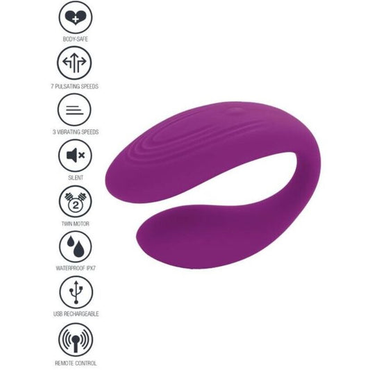 XOCOON - VIBRADOR BOUND LOVE PARA CASAIS ROXO