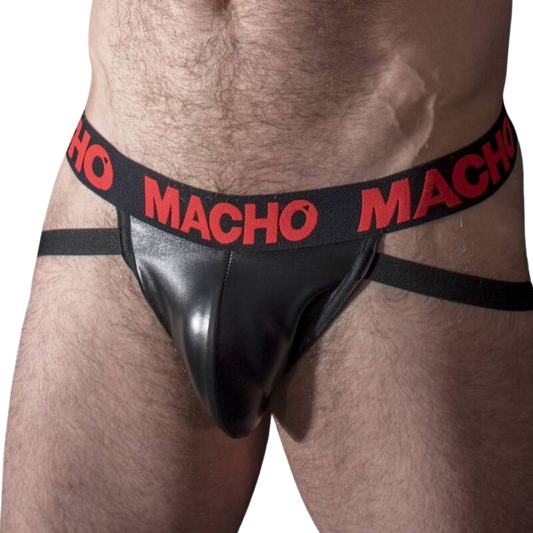 MACHO - MX25RC JOCK CUERO ROJO M