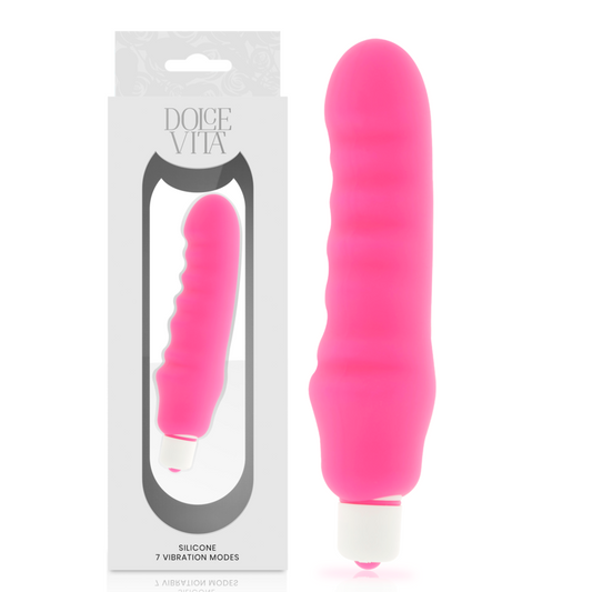 DOLCE VITA - VIBRADOR DE SILICONE ROSA GENIUS