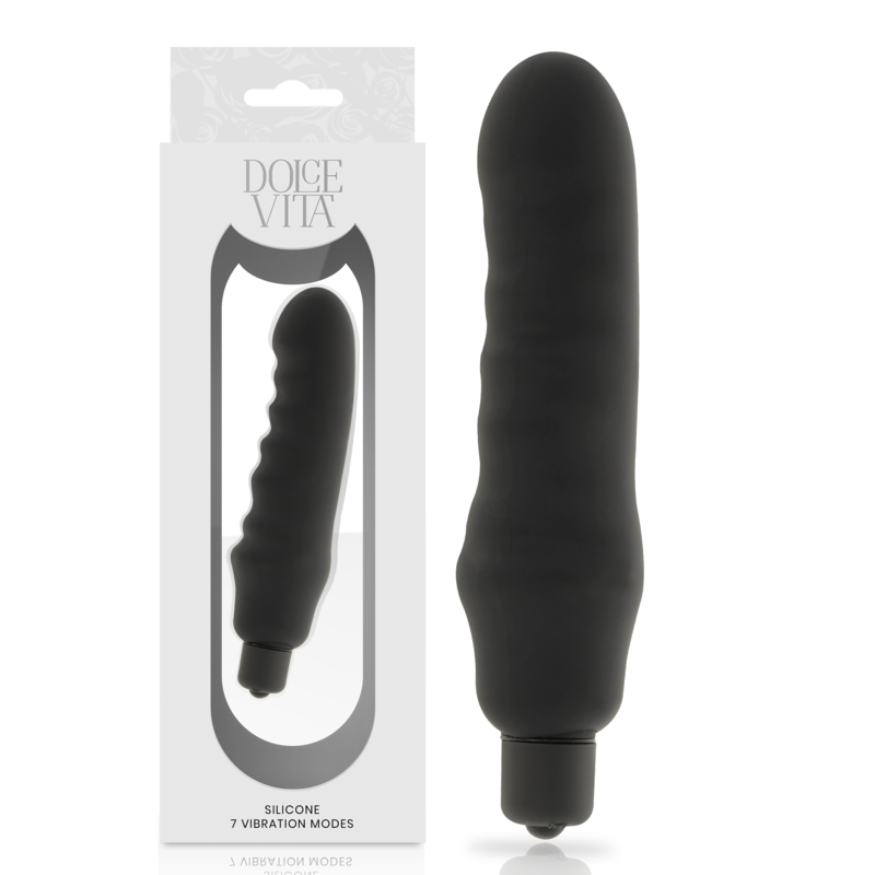 DOLCE VITA - VIBRADOR GENIUS SILICONE PRETO