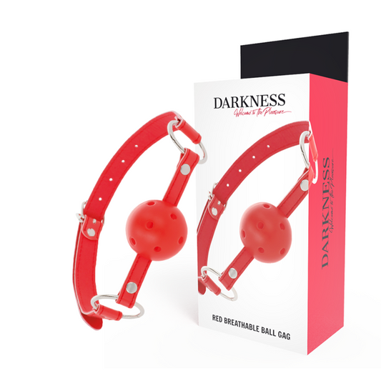 DARKNESS - RED BREATHABLE GAG