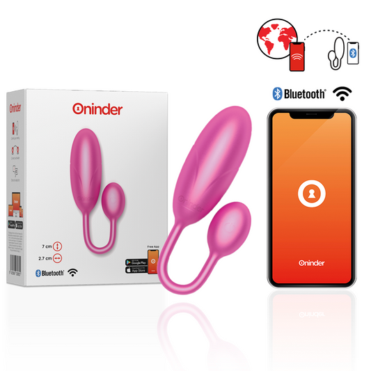 ONINDER - DENVER PINK VIBRATING EGG 7 X 2,7 CM - APLICATIVO GRATUITO