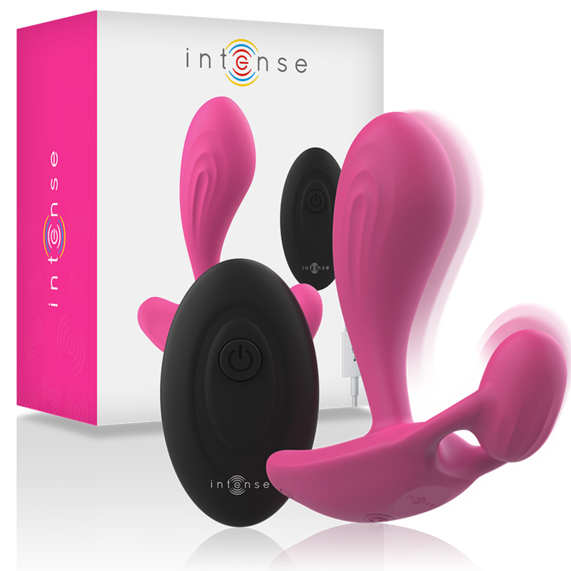 INTENSE - SHELLY DUO ANAL-PERINEUM, VAGINAL-CLITORIS PINK REMOTE