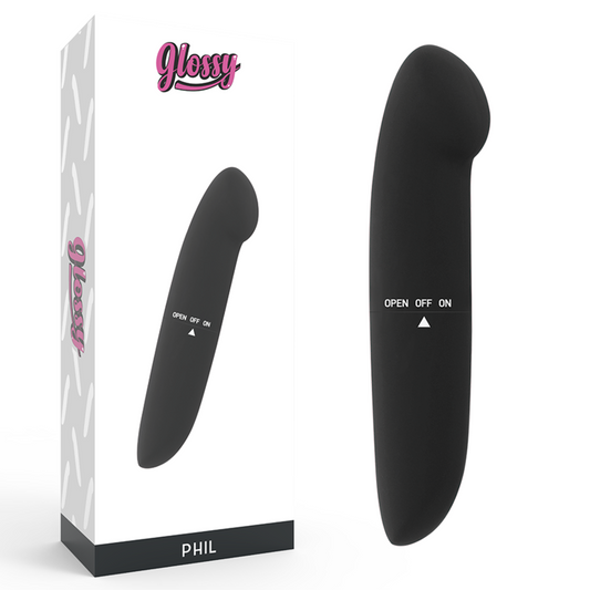 GLOSSY - VIBRADOR PHIL BLACK