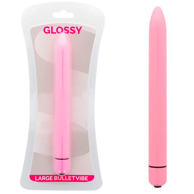 GLOSSY - VIBRADOR SLIM ROSA