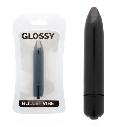 GLOSSY - THIN BLACK VIBRATOR