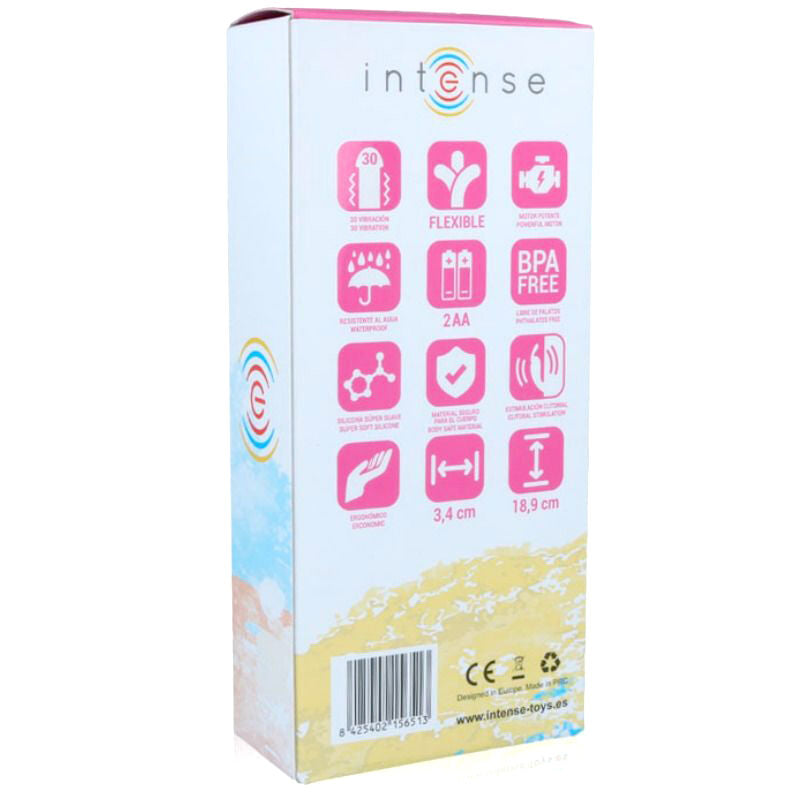 INTENSO - VIBRADOR HILARI ROSA SILICONE LUXE