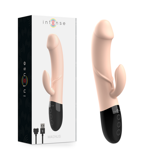 INTENSO - VIBRADOR MAGNUS NATURAL DUPLO RECARREGÁVEL