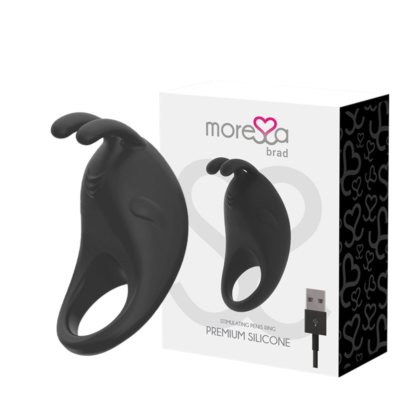 MORESSA - BRAD PREMIUM SILICONE RECARREGÁVEL PRETO