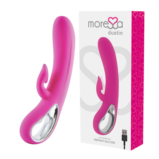 MORESSA - DUSTIN SUCÇÃO CLITÓRICA E VIBRAÇÃO PODEROSA SILICONE PREMIUM RECARREGÁVEL