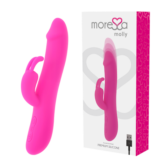 MORESSA - MOLLY UP&amp;DOWN THRUST E VIBRAÇÃO PODEROSA SILICONE PREMIUM RECARREGÁVEL