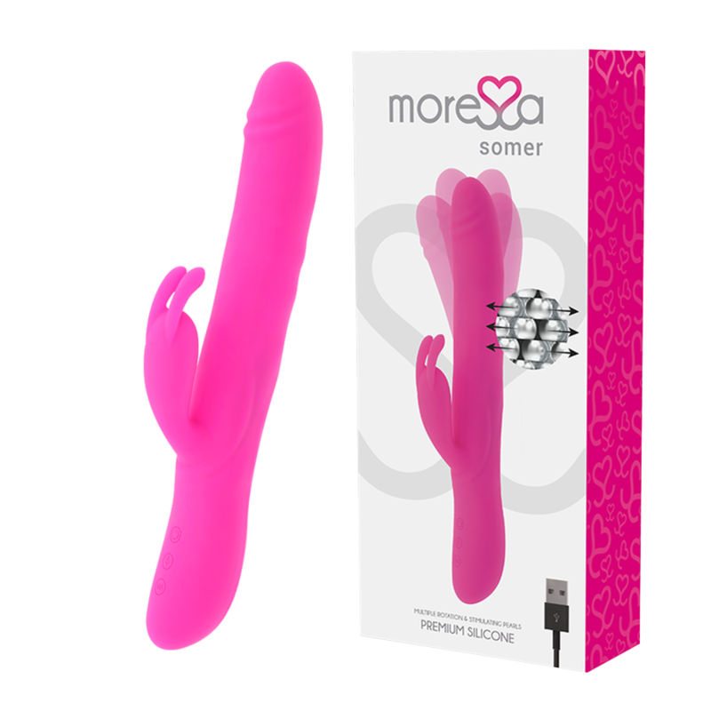 MORESSA - SOMER ROTATOR PEARL AND POWERFUL VIBRATION PREMIUM SILICONE