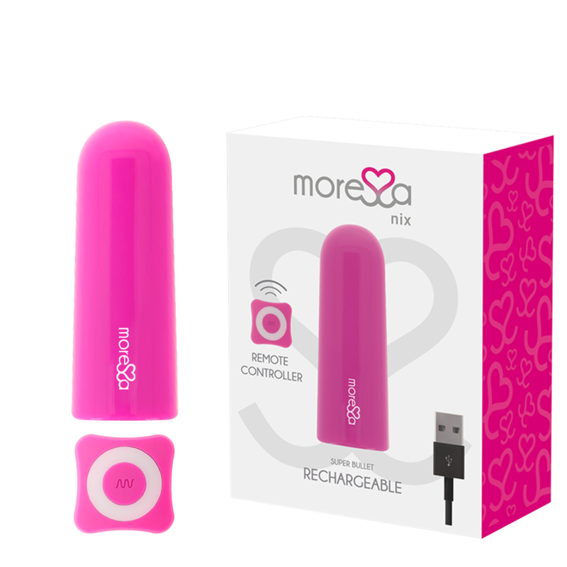 MORESSA - NIX PODEROSO VIBRADOR MULTI-JOGO CONTROLE REMOTO ROSA