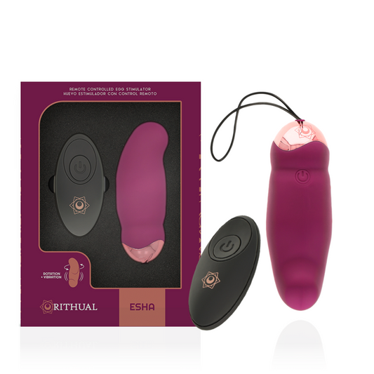 RITHUAL - SISTEMA DE CONTROLE REMOTO ESHA EGG ROTAÇÃO + VIBRAÇÃO