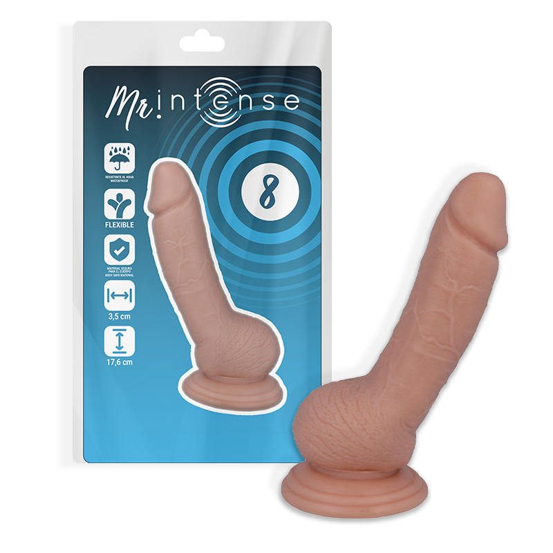 MR INTENSE - 8 REALISTIC PENIS 17.6 CM -OR- 3.5 CM