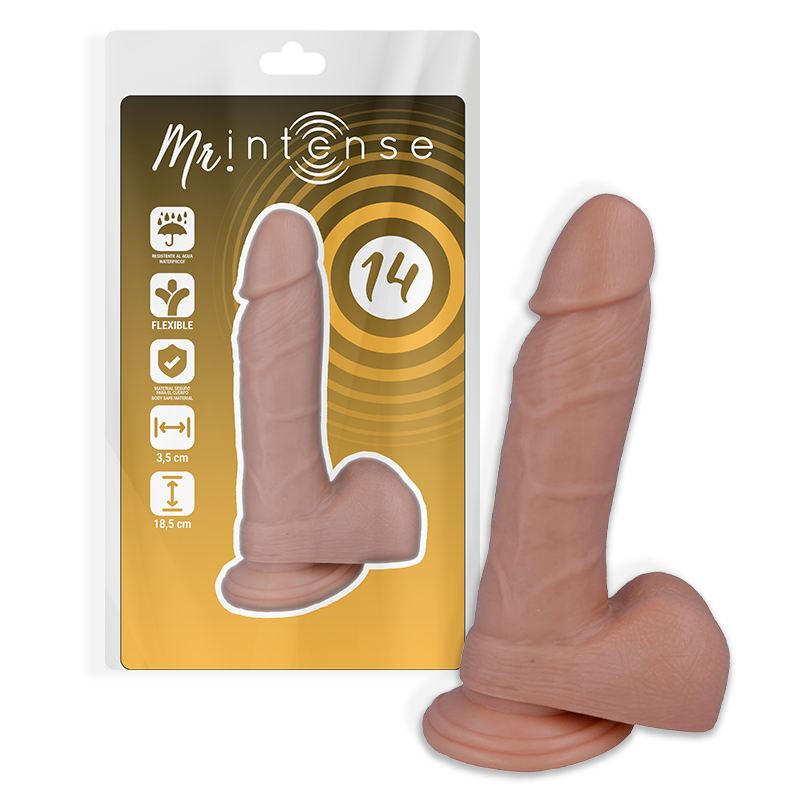 MR INTENSE - 14 REALISTIC PENIS 18.5 CM -OR- 3.8 CM