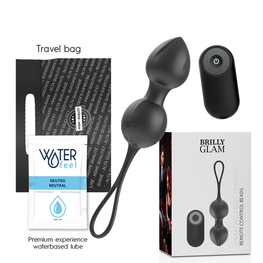 BRILLY GLAM - CONTAS KEGEL VIBRATÓRIAS CONTROLE REMOTO