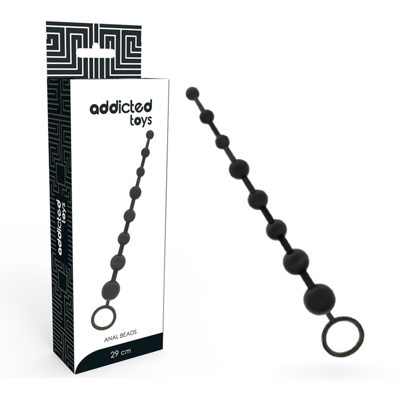 ADDICTED TOYS - CONTAS ANAL 29 CM PRETO