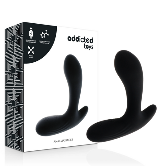 ADDICTED TOYS - MASSAGEADOR ANAL VIBRAÇÃO PRETA