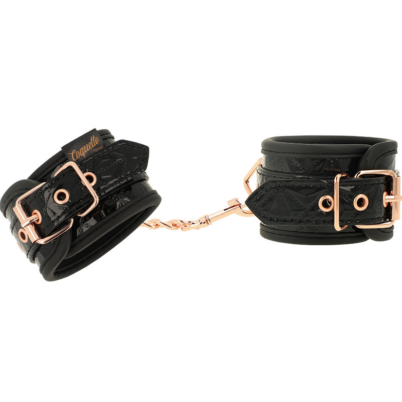 COQUETTE CHIC DESIRE - BLACK EDITION NEOPRENE LINED HANDCUFFS