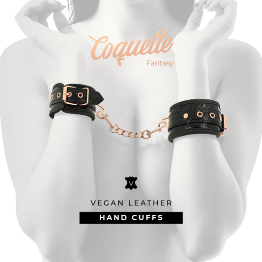 COQUETTE CHIC DESIRE - BLACK EDITION NEOPRENE LINED HANDCUFFS