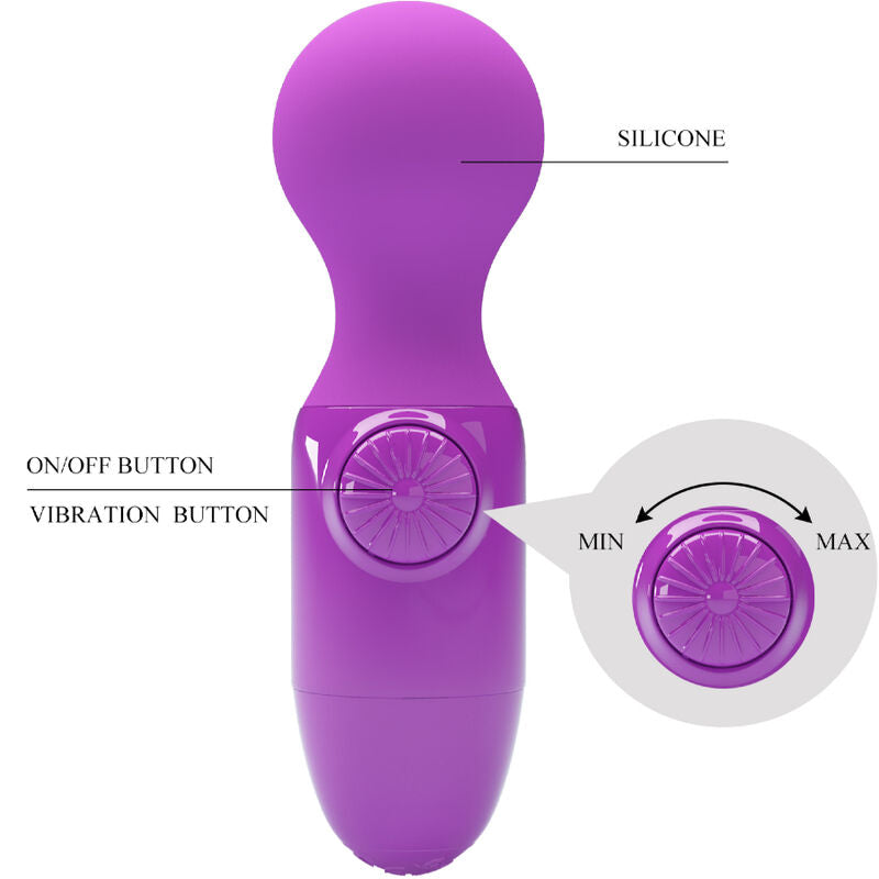 PRETTY LOVE - MINI MASSAGEADOR PESSOAL ROXO