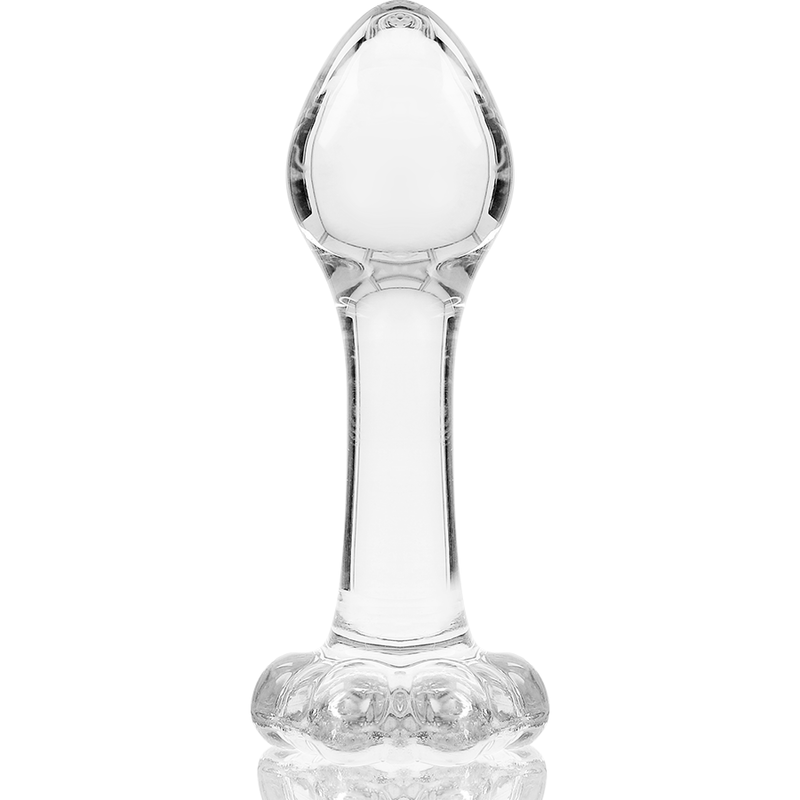 NEBULA SERIES BY IBIZA - MODEL 2 PLUG TRANSPARENT BOROSILICATE GLASS 11 CM -OR- 3.5 CM