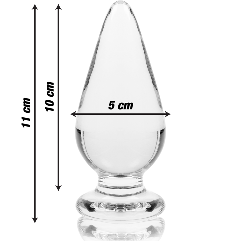 SÉRIE NEBULA DA IBIZA - MODELO 4 PLUG VIDRO BOROSILICADO TRANSPARENTE 11 CM -OU- 5 CM