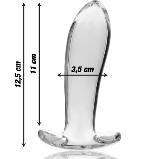 SÉRIE NEBULA DA IBIZA - MODELO 5 PLUG VIDRO BOROSILICADO TRANSPARENTE 12,5 CM -OU- 3,5 CM