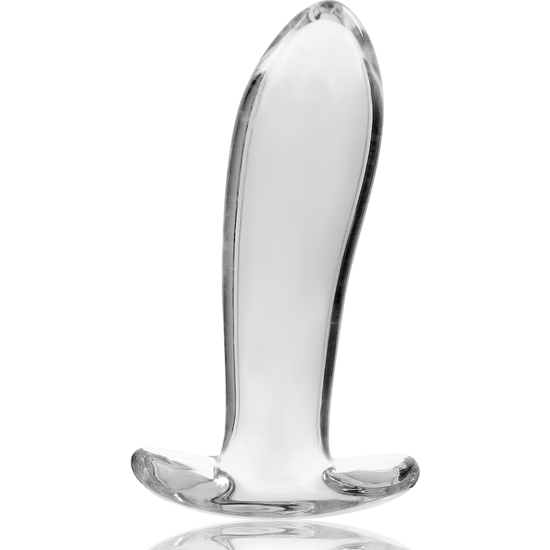 NEBULA SERIES BY IBIZA - MODEL 5 PLUG TRANSPARENT BOROSILICATE GLASS 12.5 CM -OR- 3.5 CM