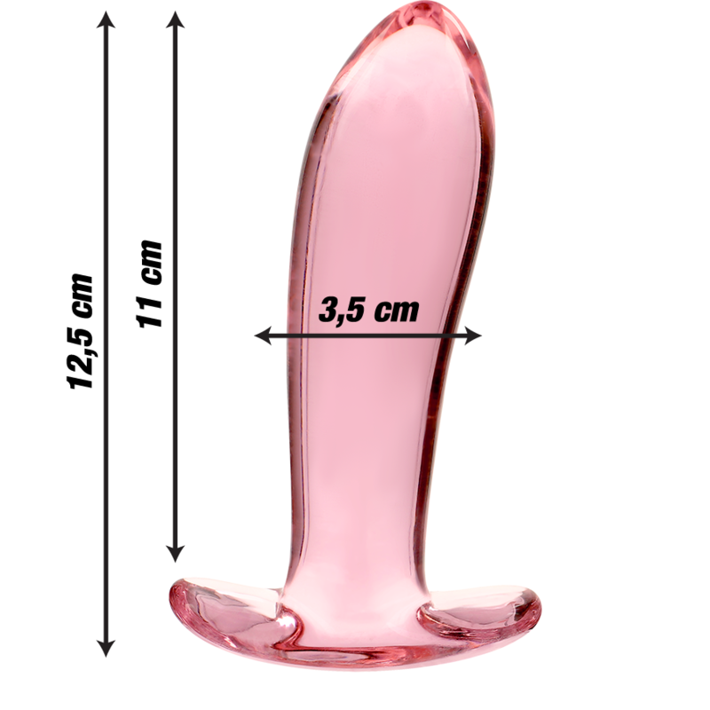 NEBULA SERIES BY IBIZA - MODEL 5 PLUG TRANSPARENT BOROSILICATE GLASS 12.5 CM -OR- 3.5 CM