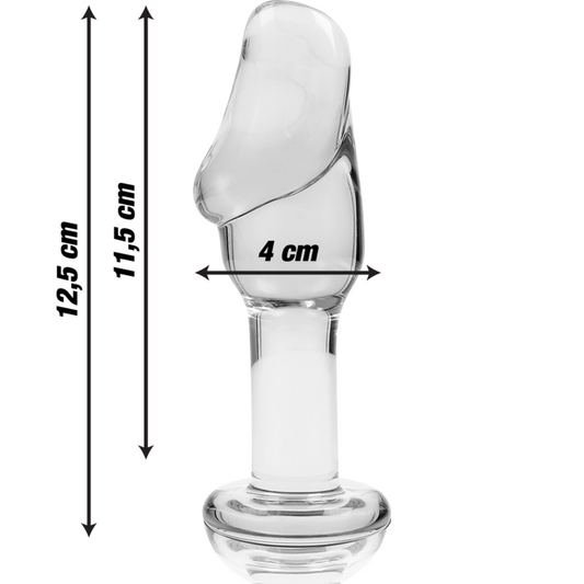 SÉRIE NEBULA DA IBIZA - MODELO 6 PLUG VIDRO BOROSILICADO TRANSPARENTE 12,5 CM -OU- 4 CM