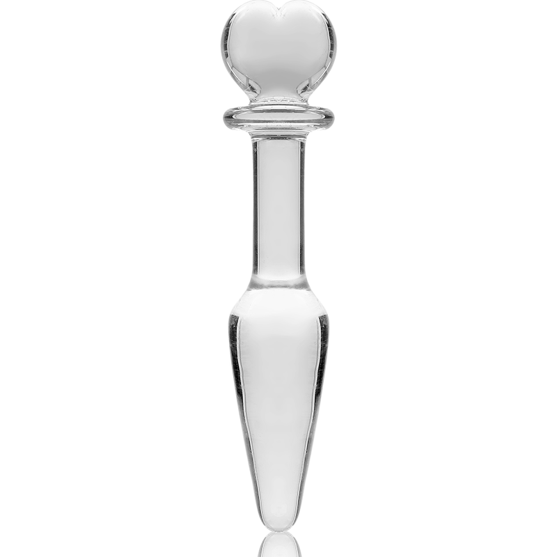 NEBULA SERIES BY IBIZA - MODEL 7 PLUG TRANSPARENT BOROSILICATE GLASS 13.5 CM -O- 3 CM