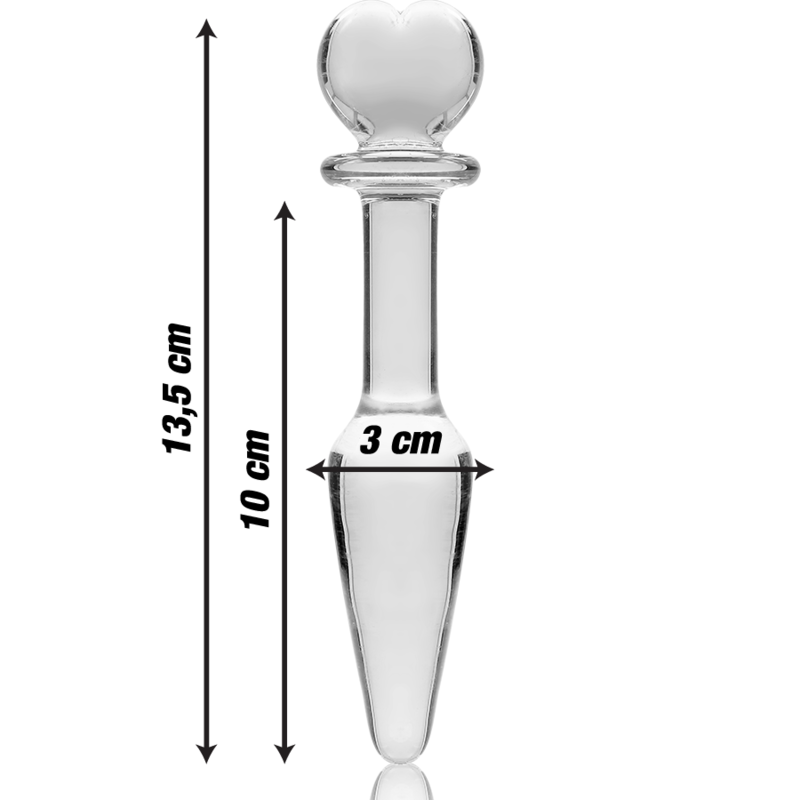 SÉRIE NEBULA DA IBIZA - MODELO 7 PLUG VIDRO BOROSILICADO TRANSPARENTE 13,5 CM -OU- 3 CM