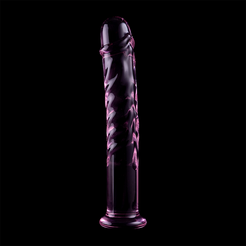 NEBULA SERIES BY IBIZA - MODEL 16 TRANSPARENT BOROSILICATE GLASS DILDO 18.5 CM -O- 3 CM