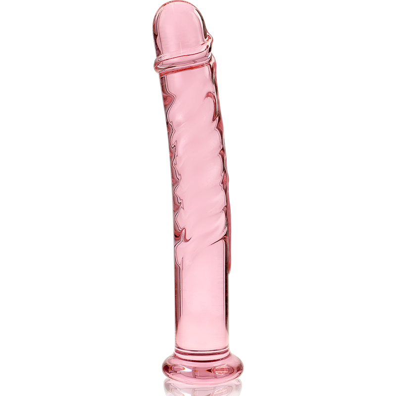 NEBULA SERIES BY IBIZA - MODEL 16 TRANSPARENT BOROSILICATE GLASS DILDO 18.5 CM -O- 3 CM