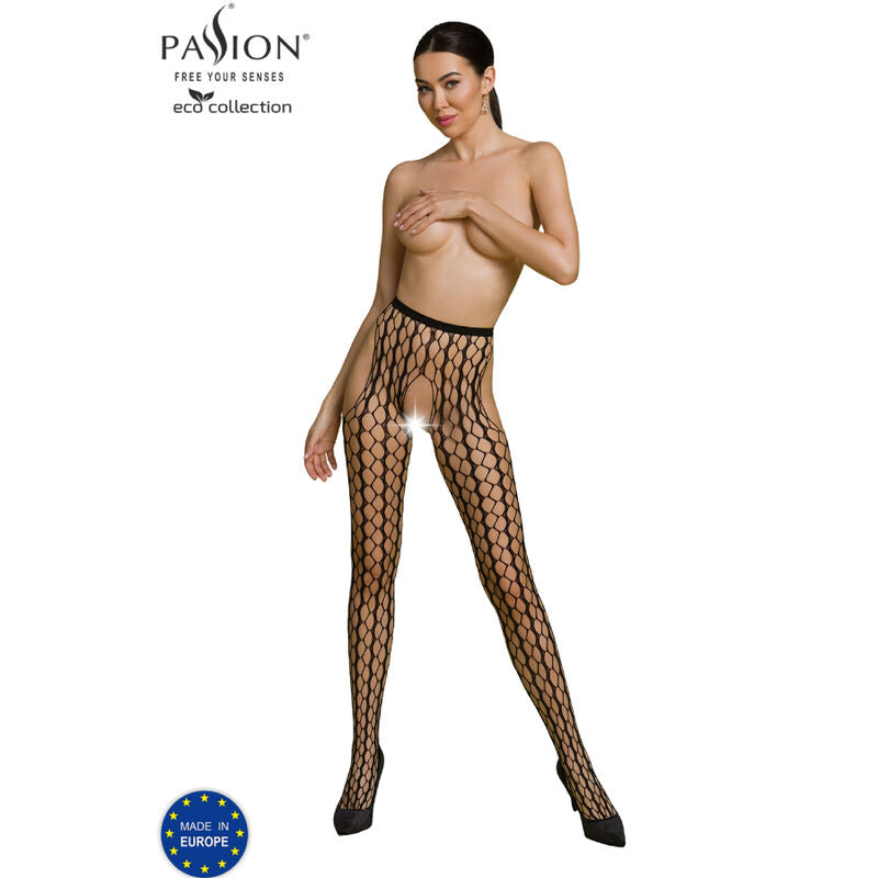 PASSION - COLEÇÃO ECO BODYSTOCKING ECO S007 PRETO