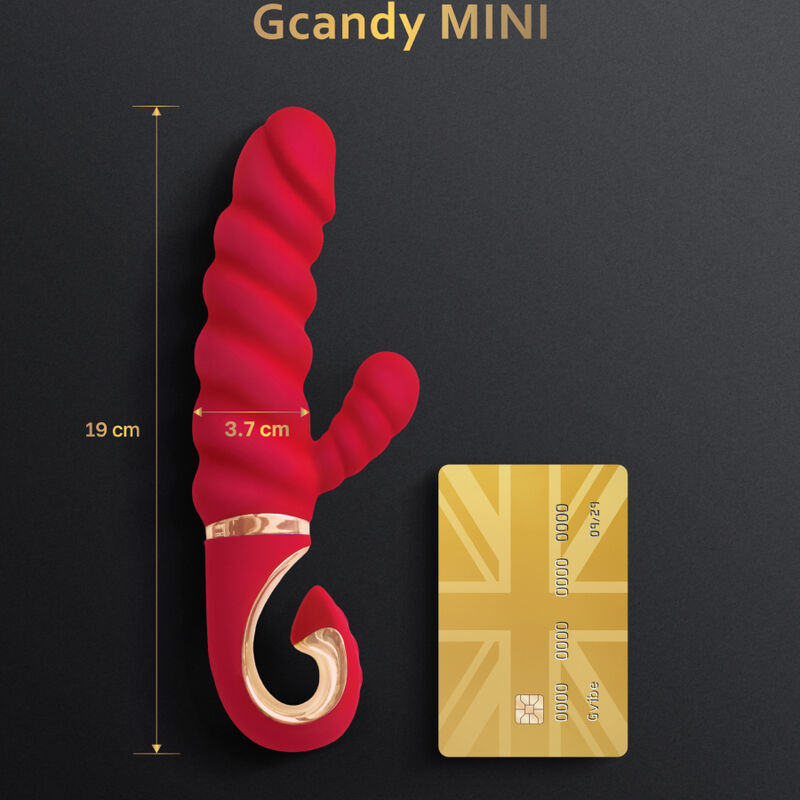 G-VIBE - GCANDY MINI SILICONE VIBRATOR RED