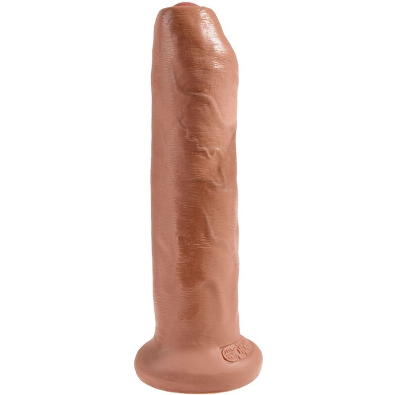 KING COCK - PÊNIS REALISTA COM PREPÚCIO 17,8 CM CARAMELO