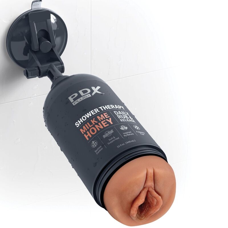 PDX PLUS - STROKER MASTURBATOR DISCREET BOTTLE DESIGN MILK ME HONEY CARAMEL SHAMPOO