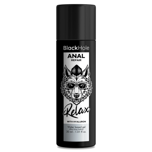 BLACK HOLE - REPARADOR ANAL RELAXANTE À BASE DE ÁGUA COM HIALURON 30 ML