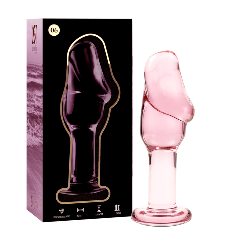 SÉRIE NEBULA DA IBIZA - MODELO 6 PLUG VIDRO BOROSILICADO TRANSPARENTE 12,5 CM -OU- 4 CM