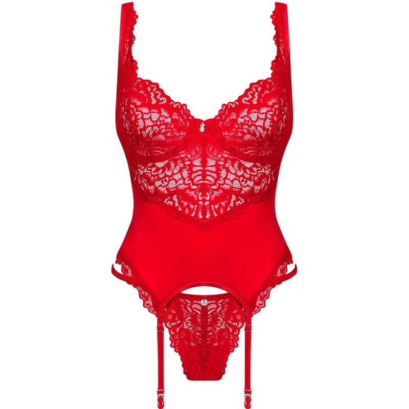 OBSESSIVE - AMOR CHERRIS CORSET & TANGA  S/M