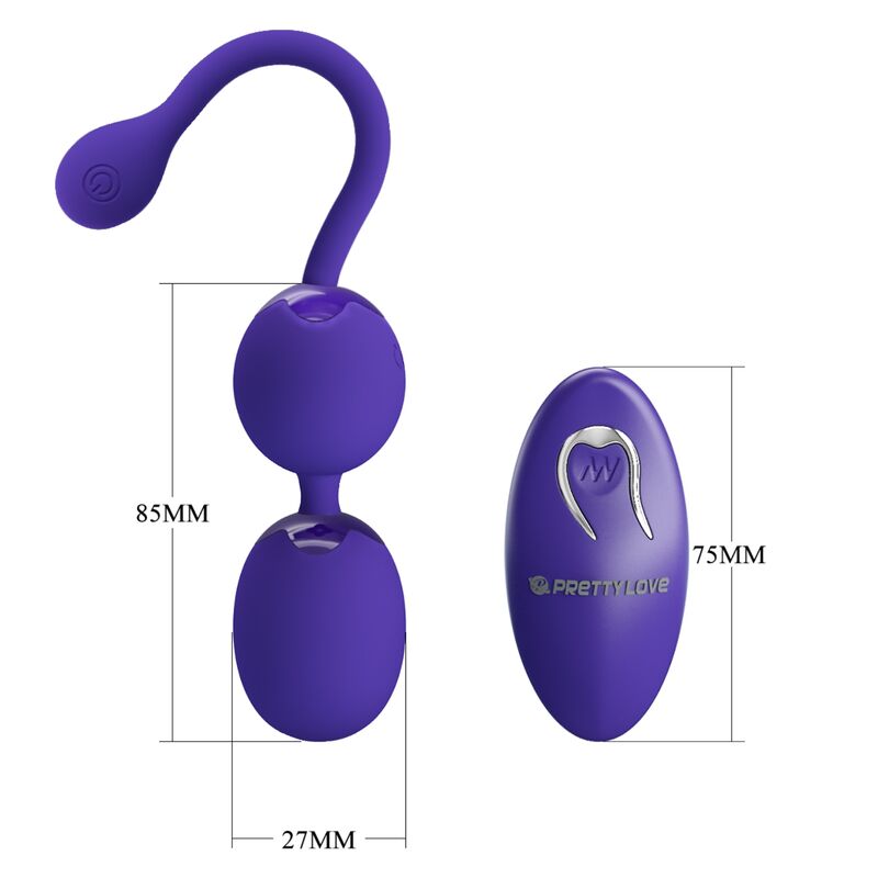 PRETTY LOVE - WILLIE YOUTH BALLS REMOTE CONTROL &amp; VIBRATION VIOLET