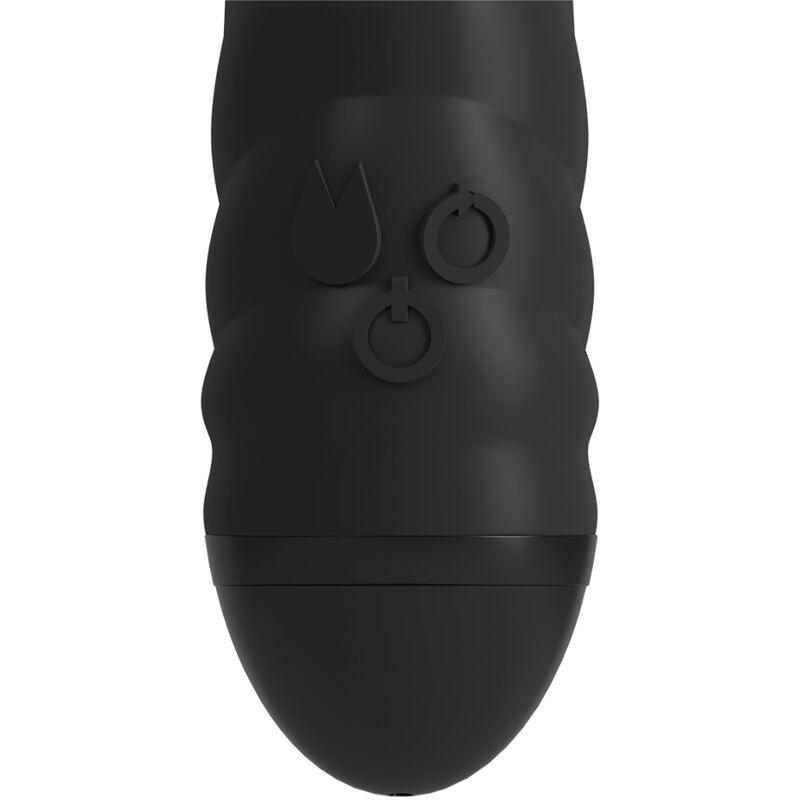 ADRIEN LASTIC - TWISTER VIBRATING AND ROTATING MASSAGER RABBIT BLACK