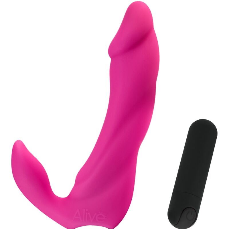 ALIVE - BIFUN PRO VIBRADOR DILDO ROSA 14,9 CM