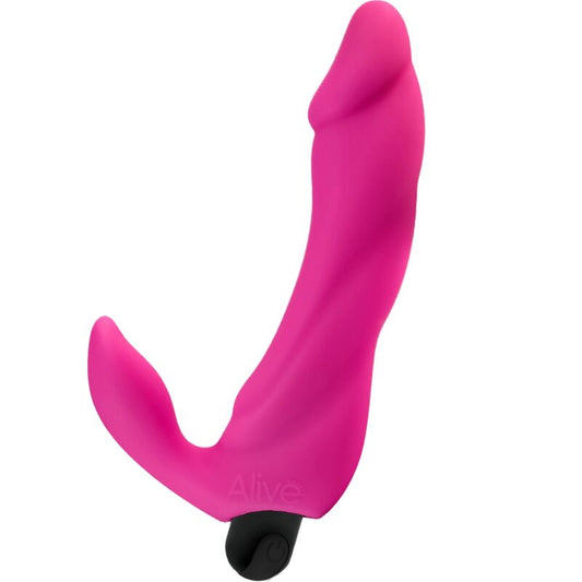 ALIVE - BIFUN PRO VIBRADOR DILDO ROSA 14,9 CM